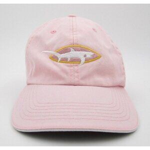 Women Old Harbor Outfitters Cotton Pink Embroidered Shark Baseball Hat